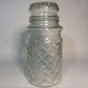 Vintage Planters Peanuts Glass Canister 1984